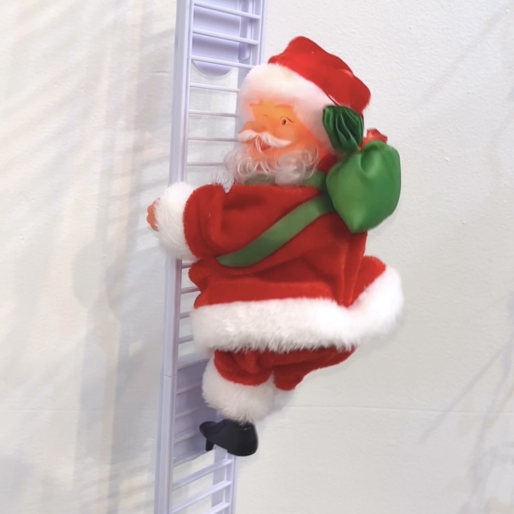 Papai Noel musical subindo escada 