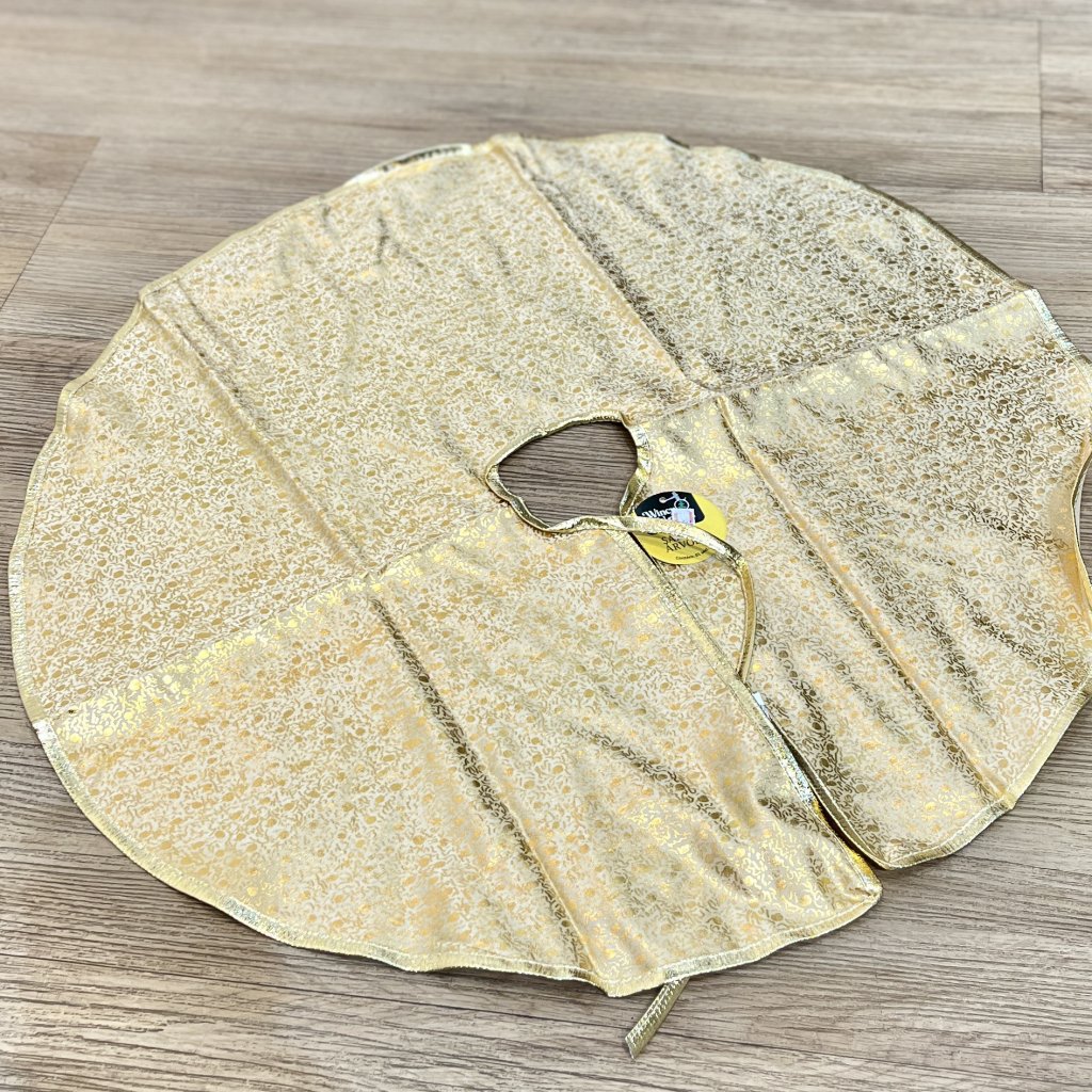 Saia Natal Dourada 60CM 