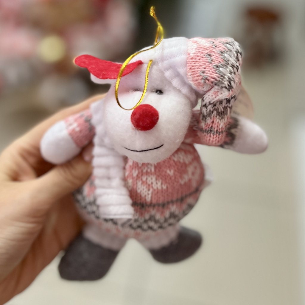 Rena natalina tricot rosa 