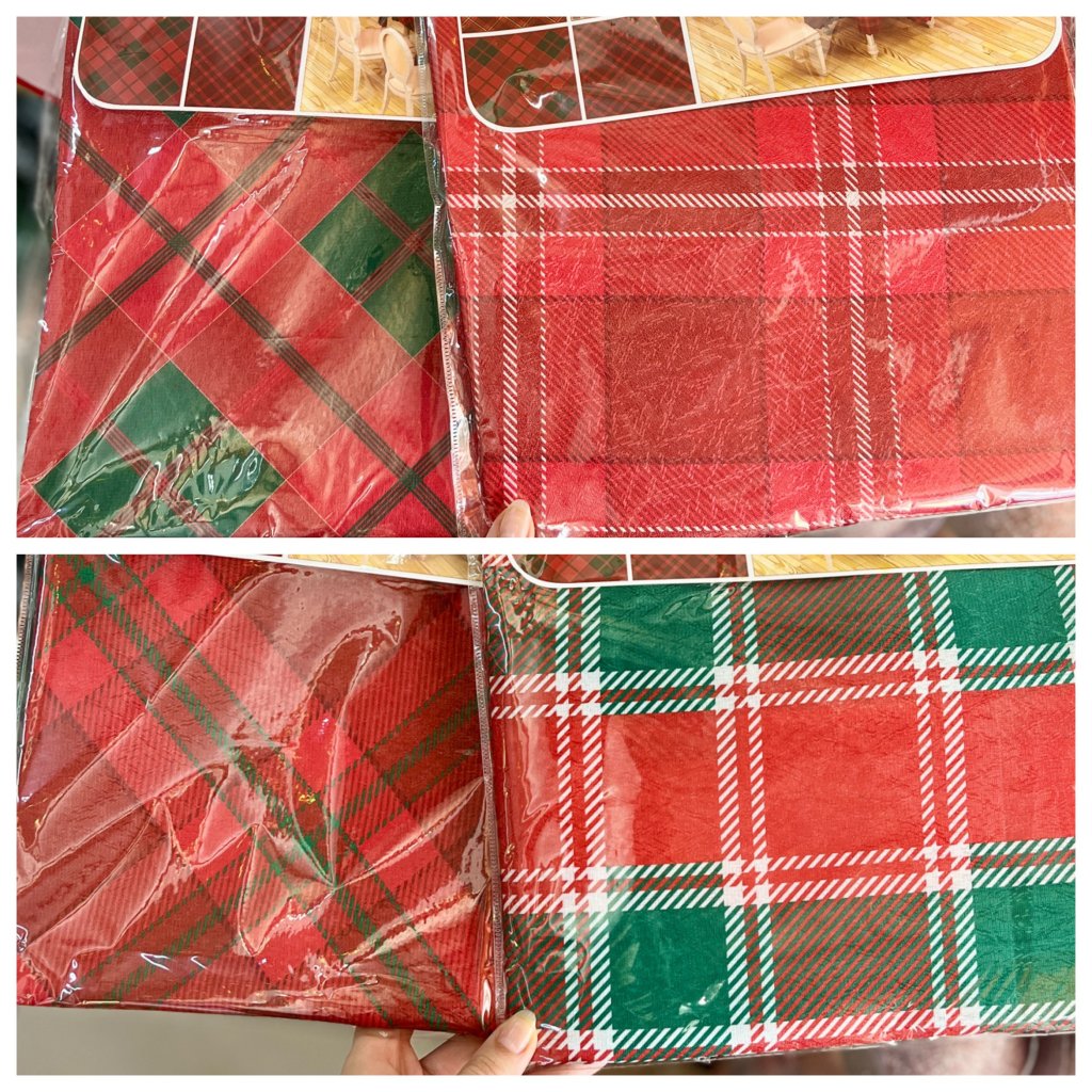 Toalha de mesa xadrez Natal 