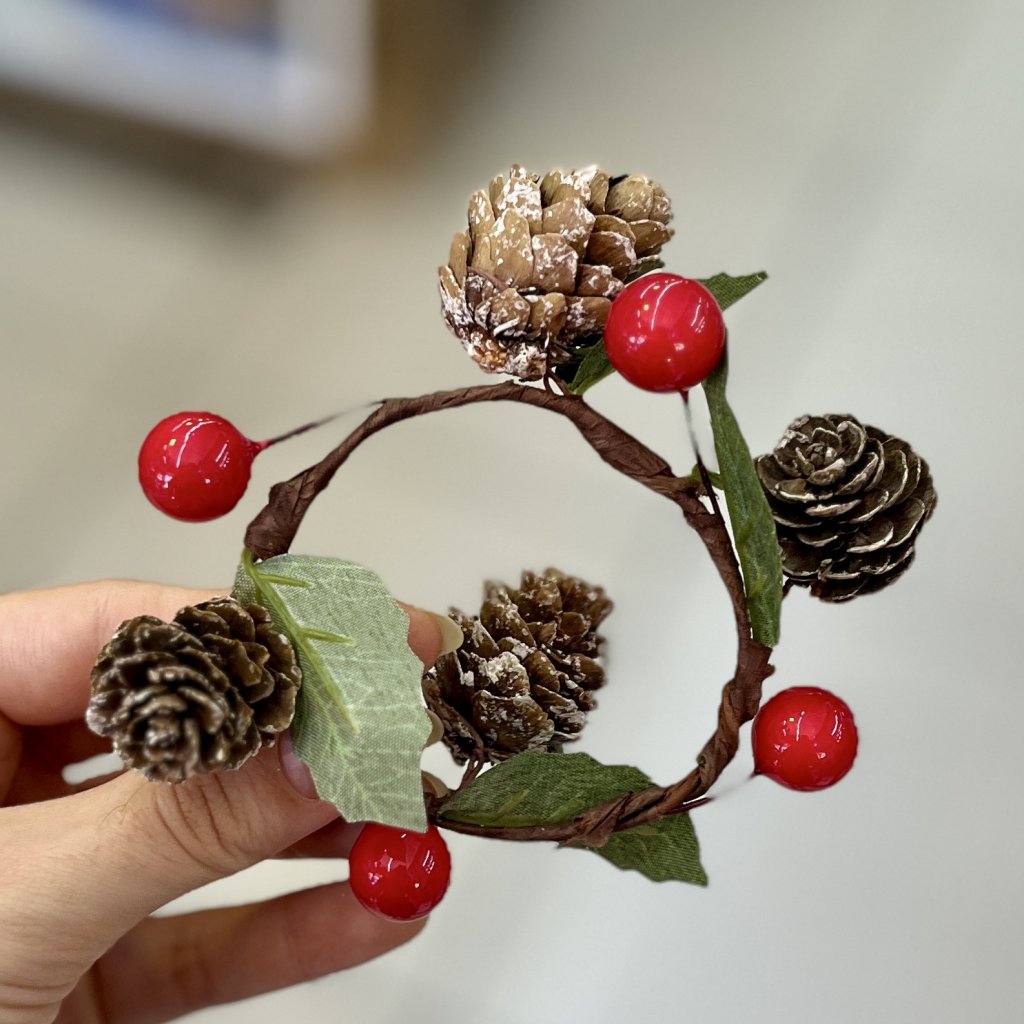 Porta guardanapo Berries e pinhas 