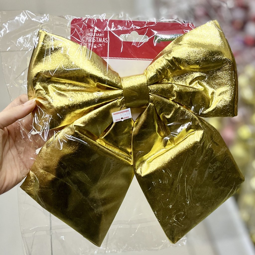 Máxi laço dourado 25CM x 30cm 
