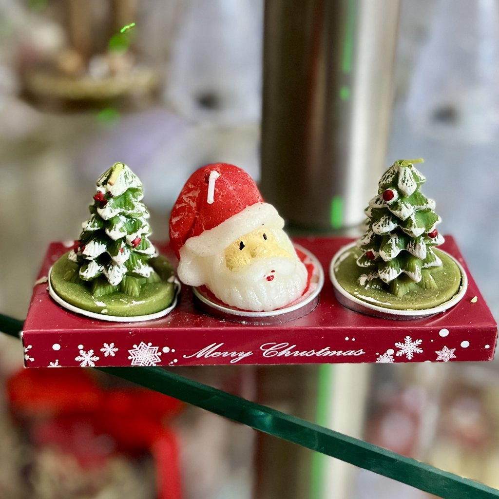Conjunto 3 velas de Natal 