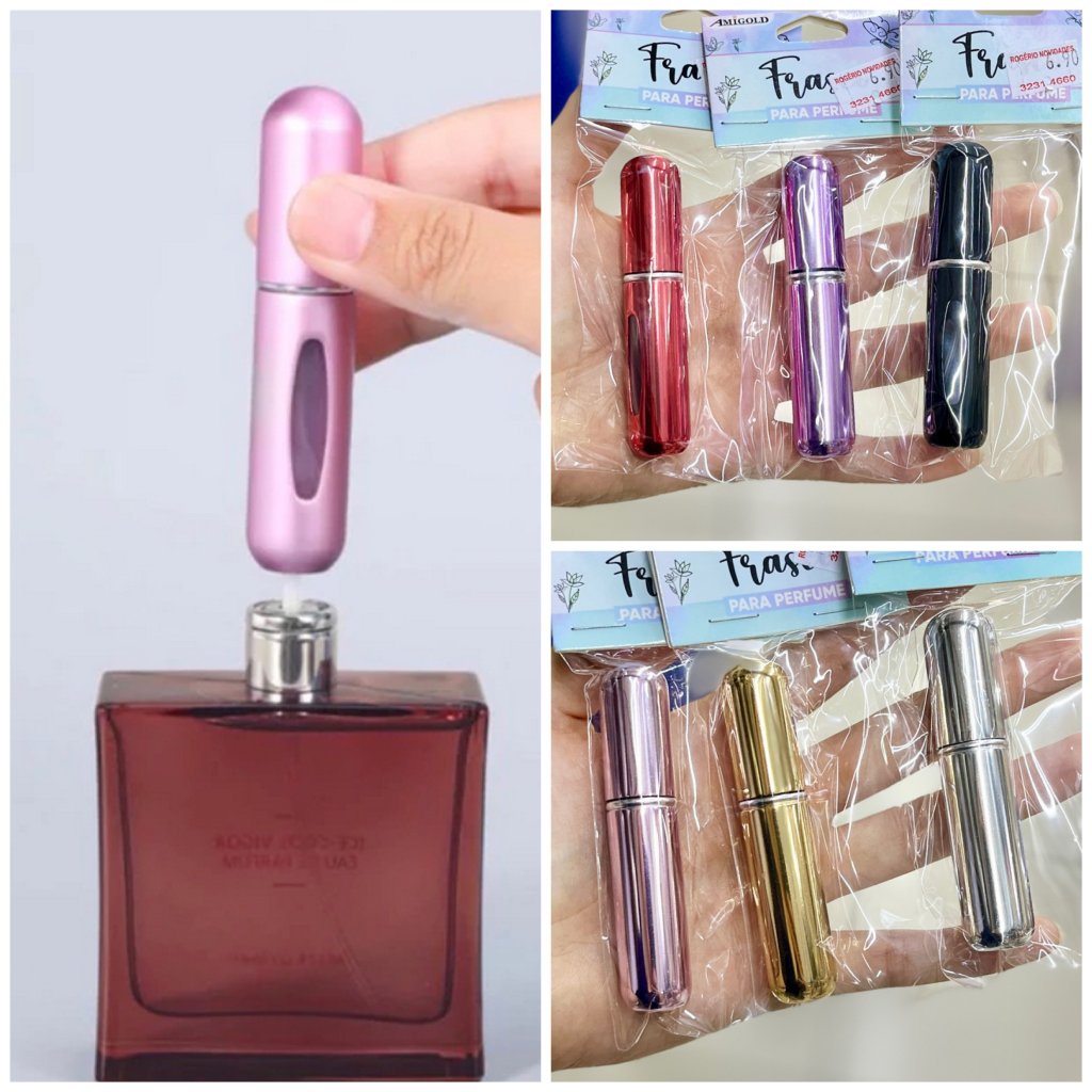 Frasco para perfume viagem 5ml
