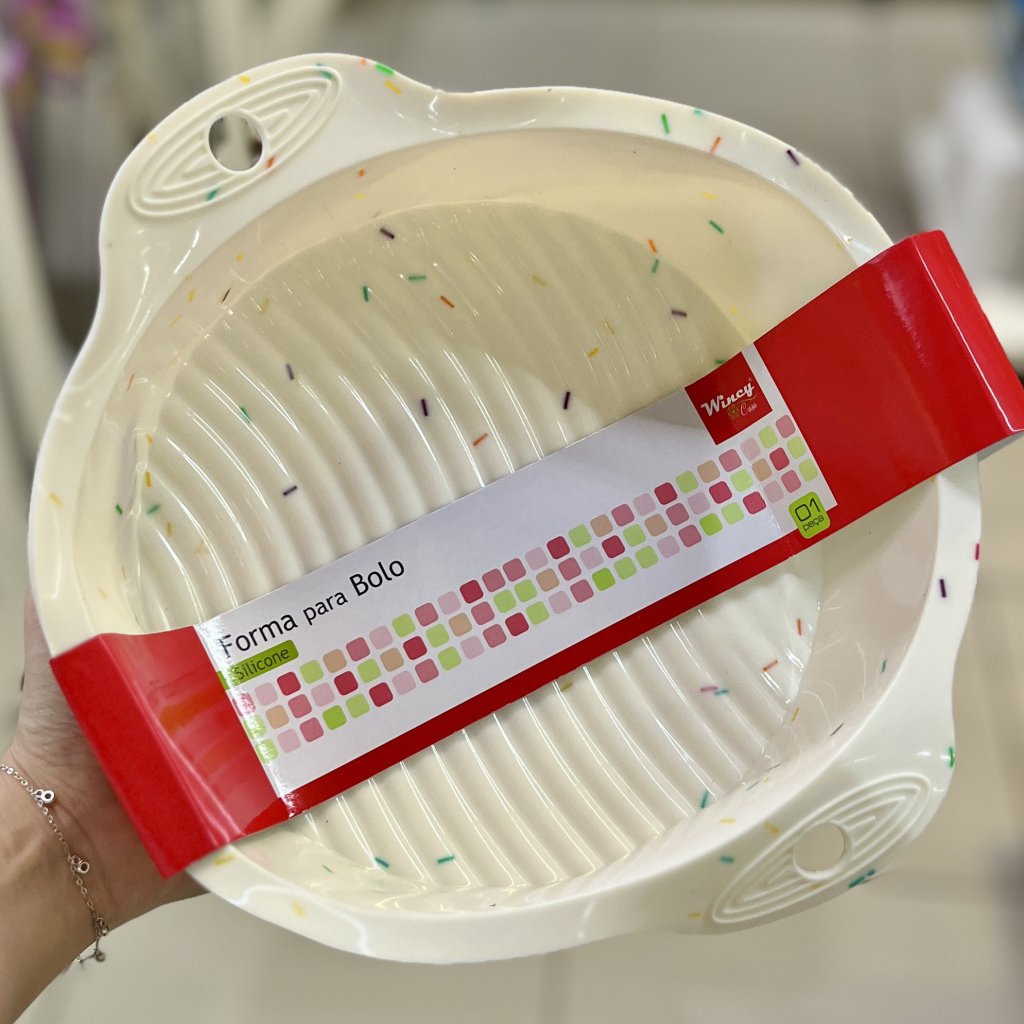 Forma de silicone confetti redonda 