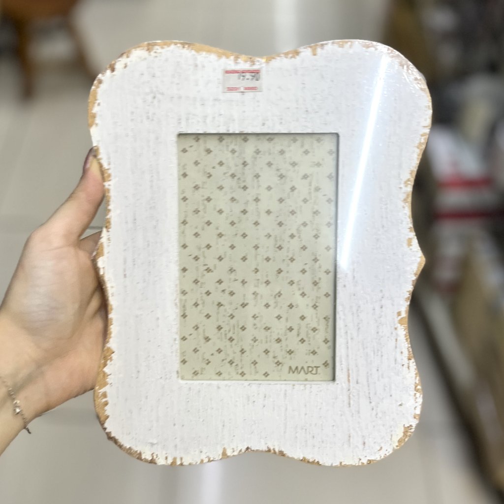 Porta retrato vintage 10x15 branco 