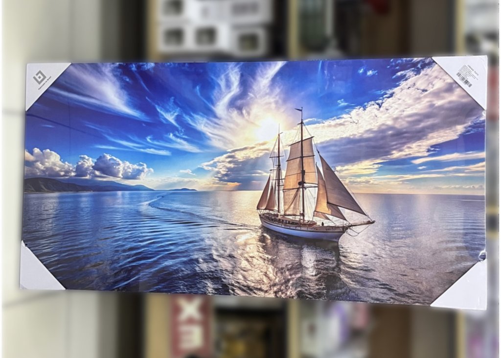 Tela decorativa 60CM X 120cm - Veleiro no mar 