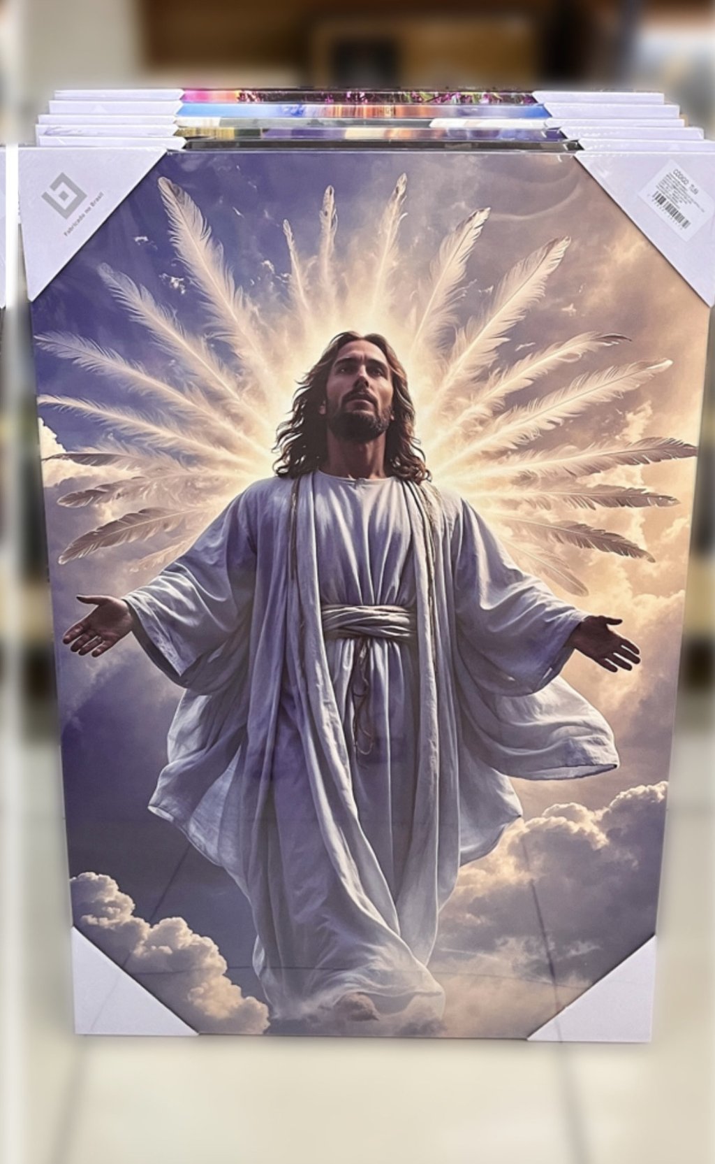 Tela decorativa 60CM X 90cm - Jesus em pé 