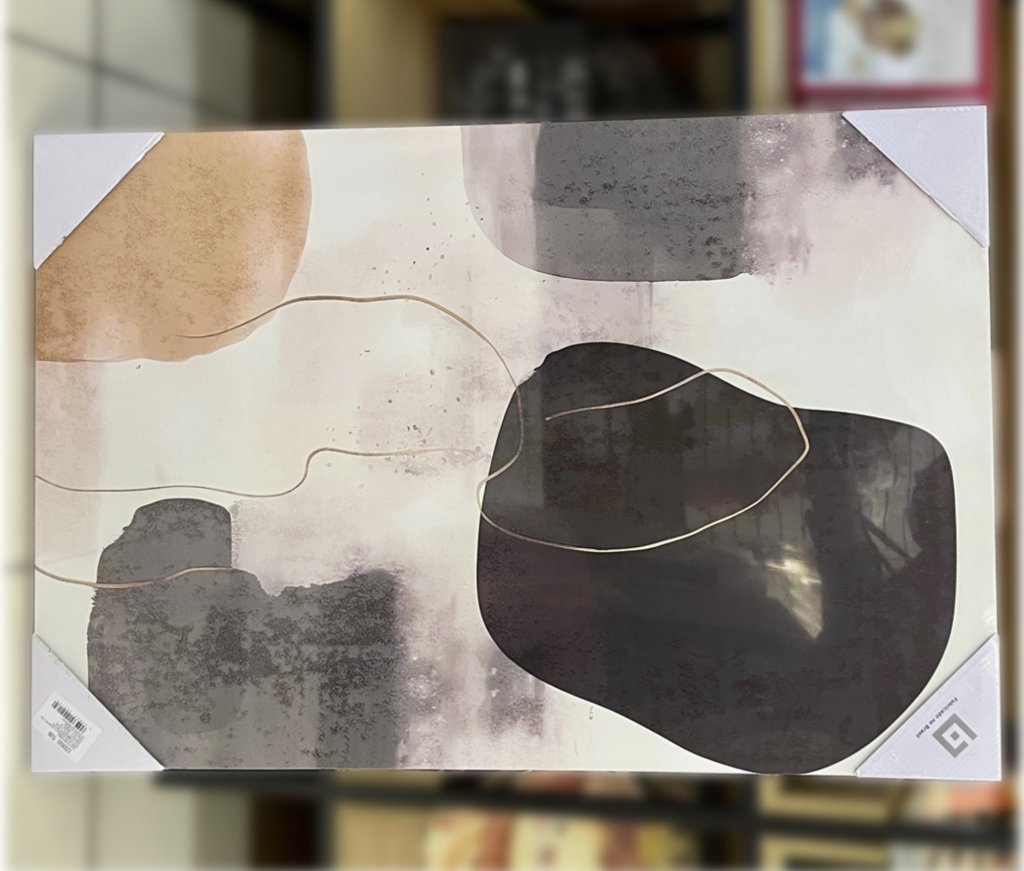 Tela decorativa 60CM X 90cm - Abstrato orgânico 