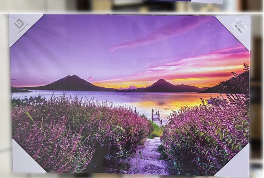 Tela decorativa 60CM X 90cm - Campos de lavanda