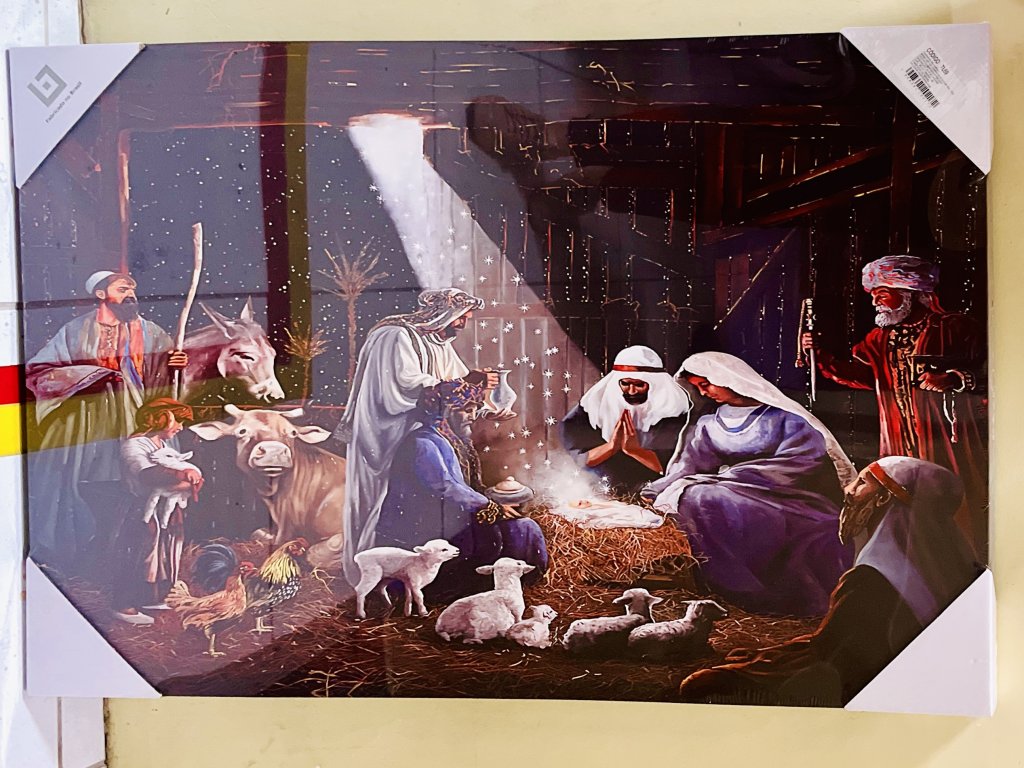 Tela decorativa 60CM X 90cm - sagrada família 
