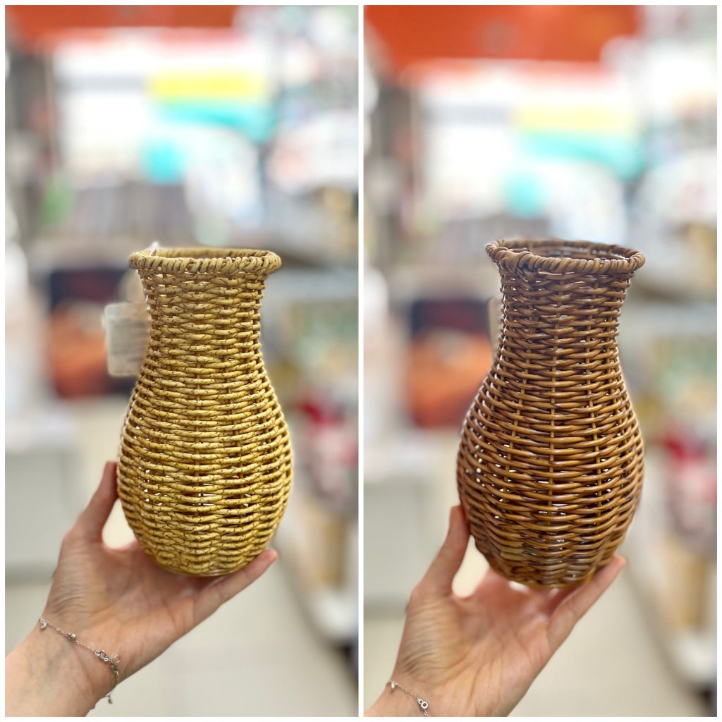 Vaso rattan 8cm x 18cm 