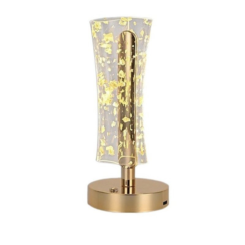 Luminária Gold 10cm x 23cm USB 