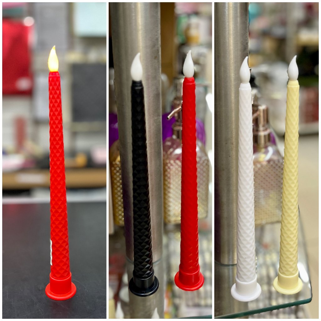Vela de led 28cm a pilha 
