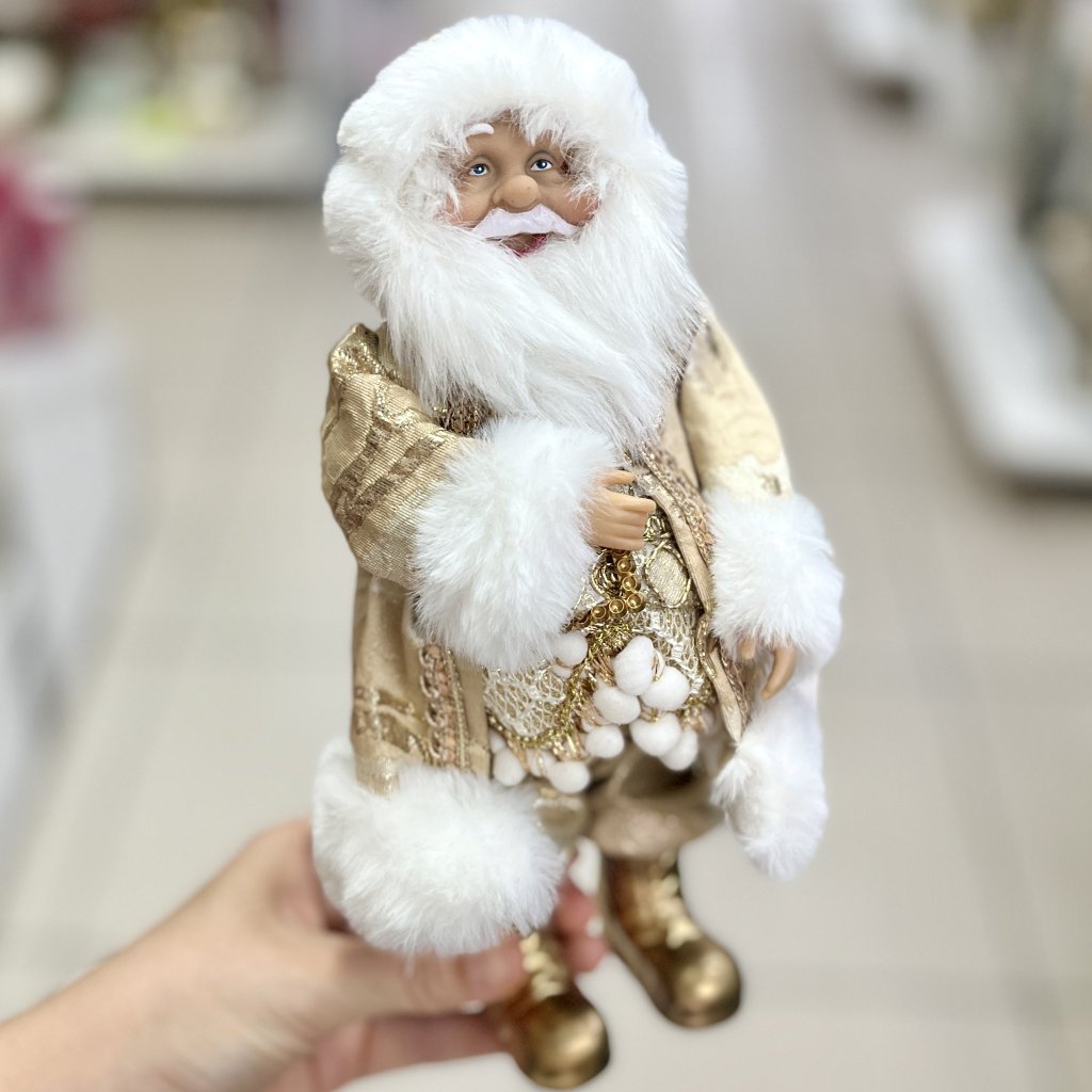 Papai Noel dourado 24cm 