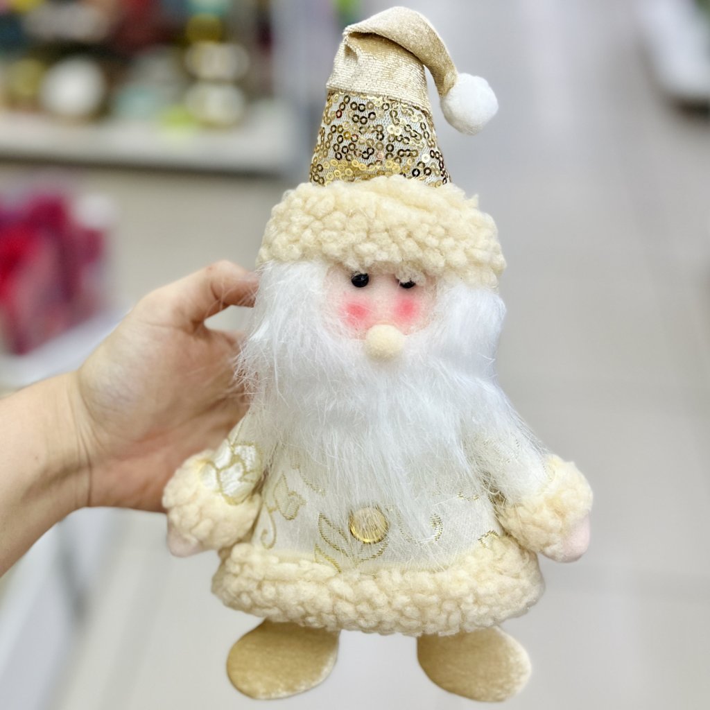 Papai Noel dourado 27cm 