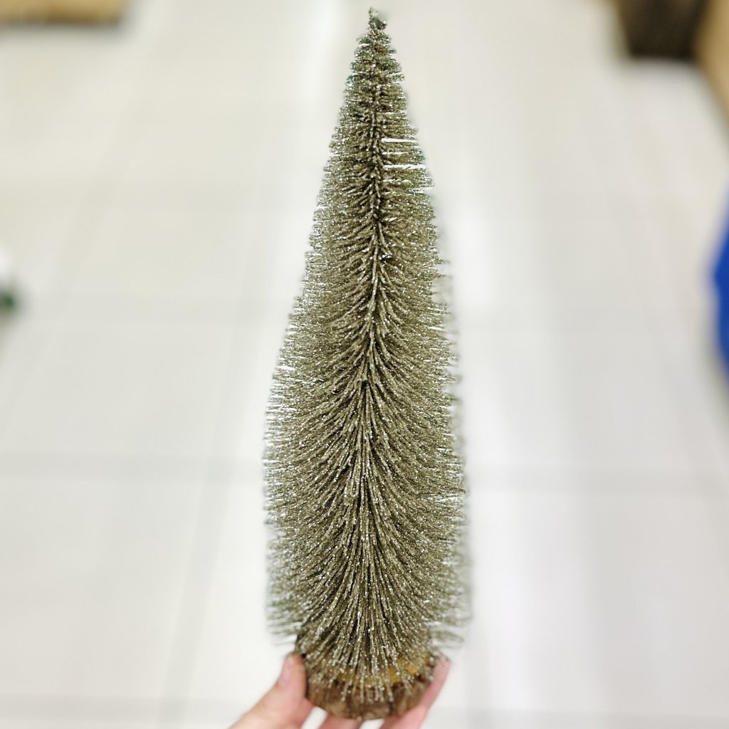 Pinheiro Glitter champanhe 30CM 