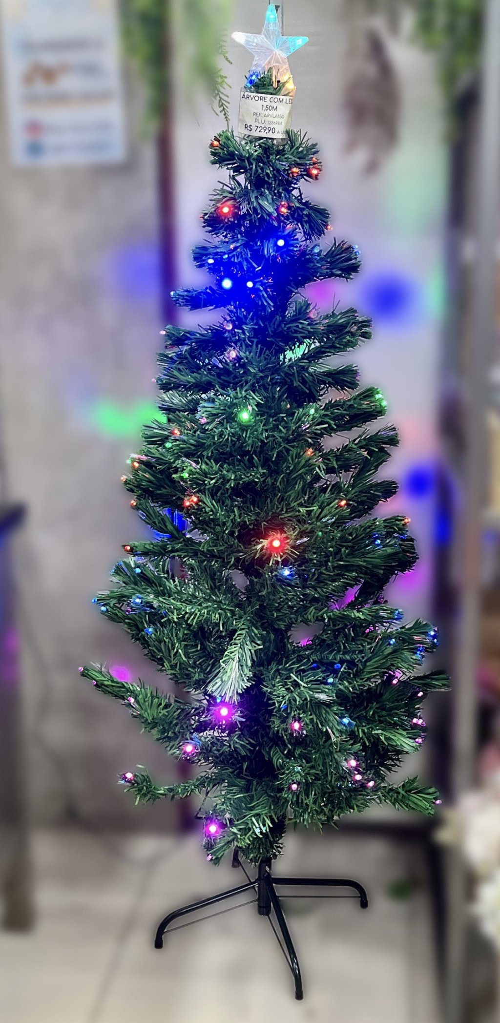 Árvore de Natal de Led colorido 1,50m 
