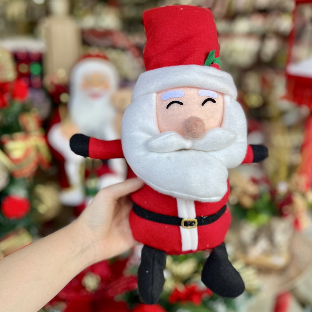 Papai Noel de pelúcia 26cm 