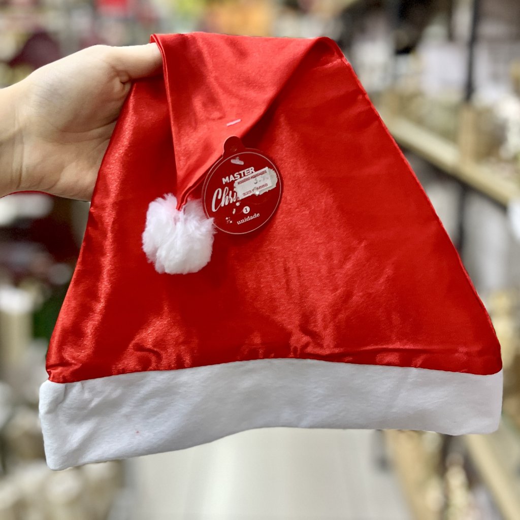Gorro natalino cetim 30CM X 40CM 