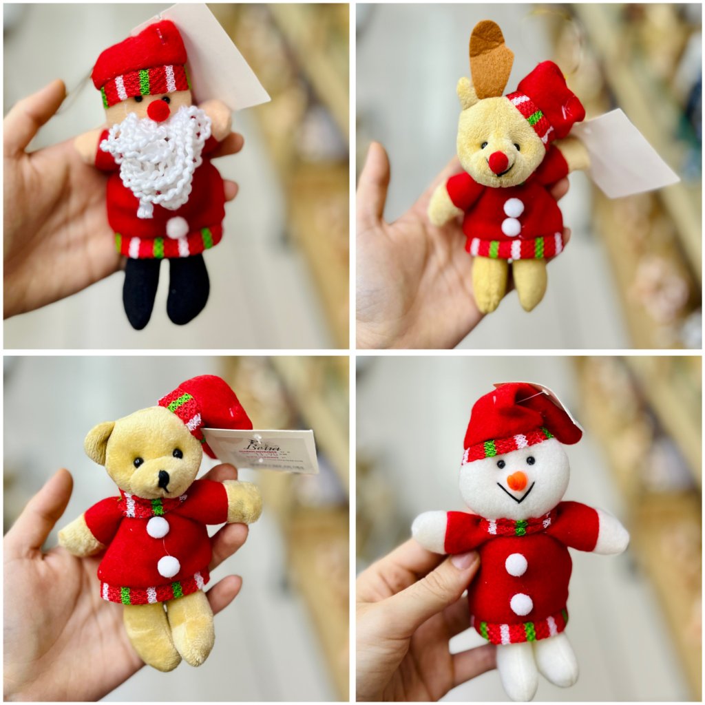 Enfeite Pelúcia Natal 11cm 