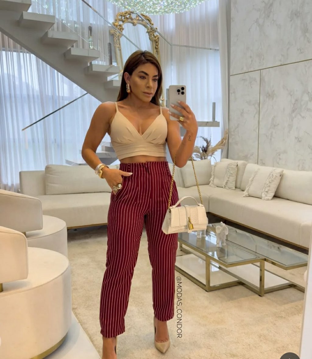Calça Risca de Giz Alfaiataria