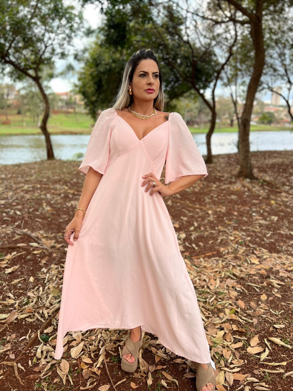 Vestido longo Virgínia 