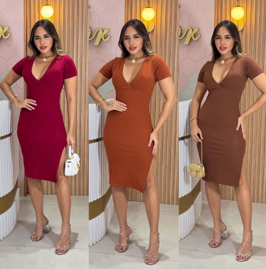 Vestido ana ruga com bojo 