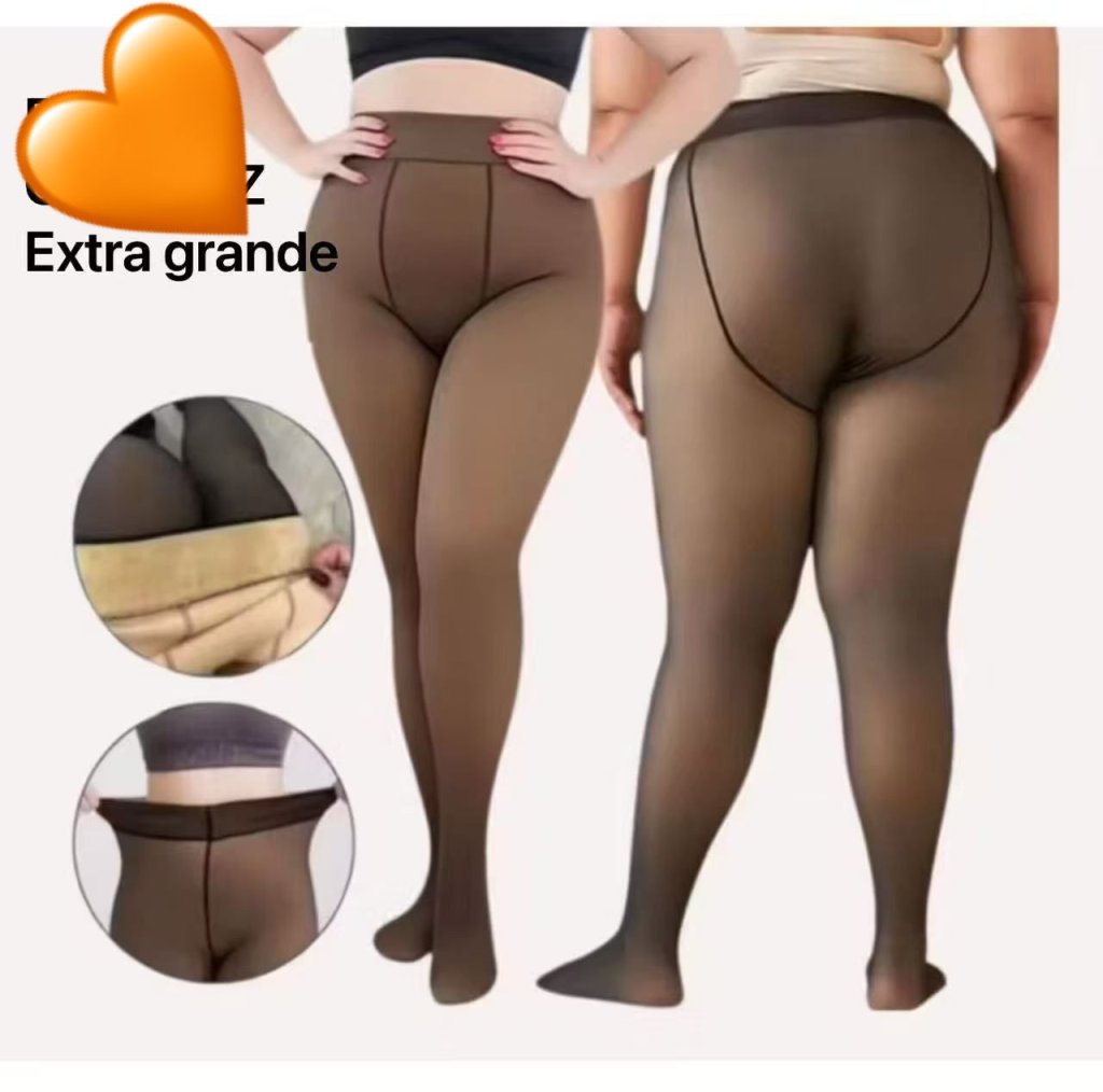 Meia Translúcida Plus Size - 24 peças 