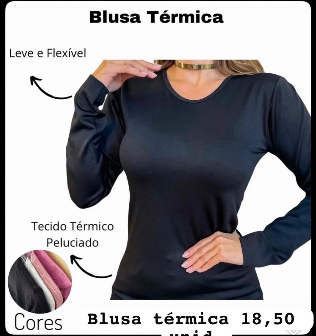Blusa Térmica Peluciada - 24 peças