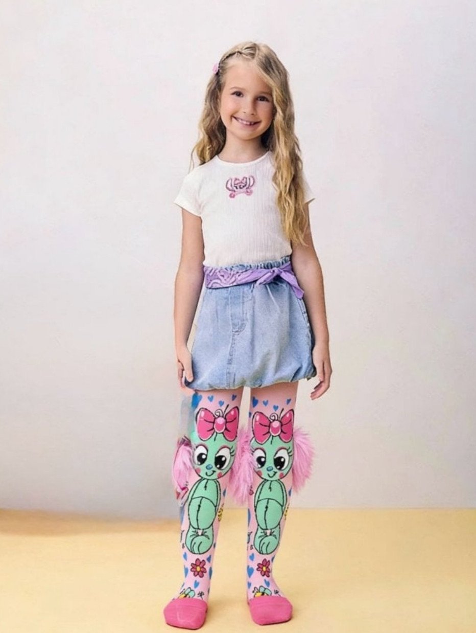 Meia Calça 3D Infantil - 24 peças