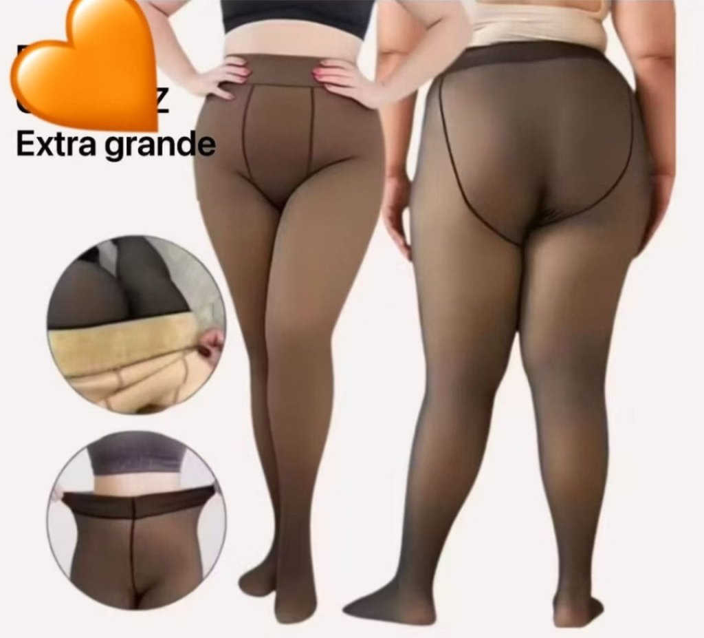 Meia Translúcida Plus Size - 12 peças