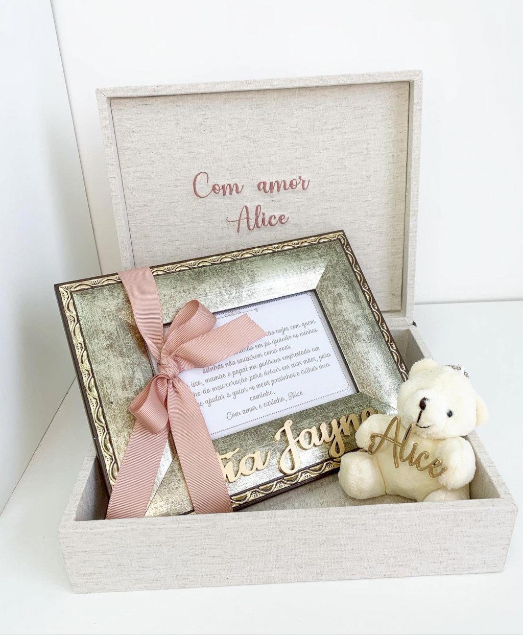 Convite mdf com porta retrato 