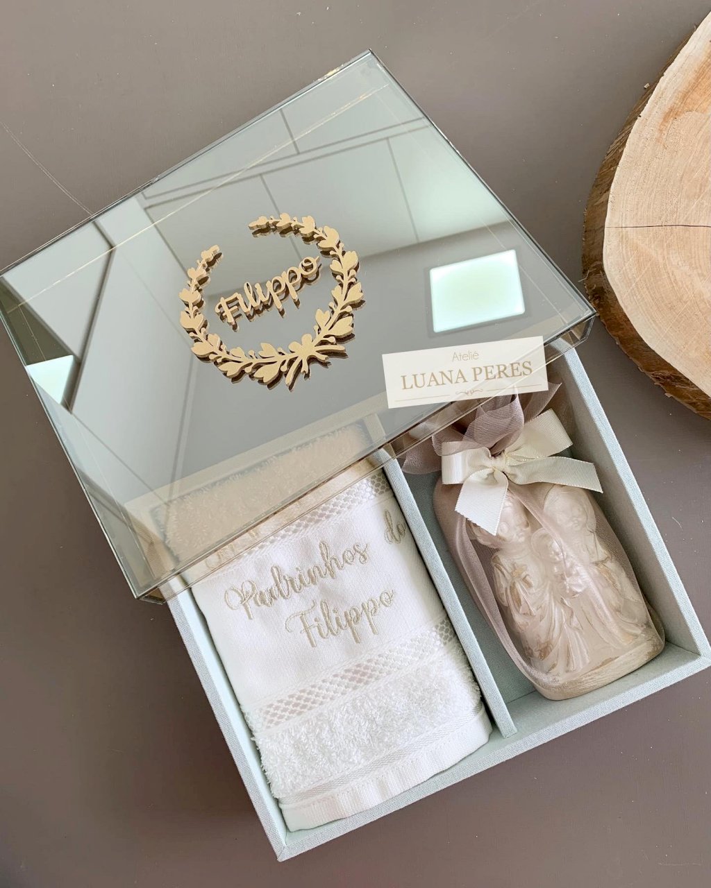 Convite padrinhos ou lembrança batizado 