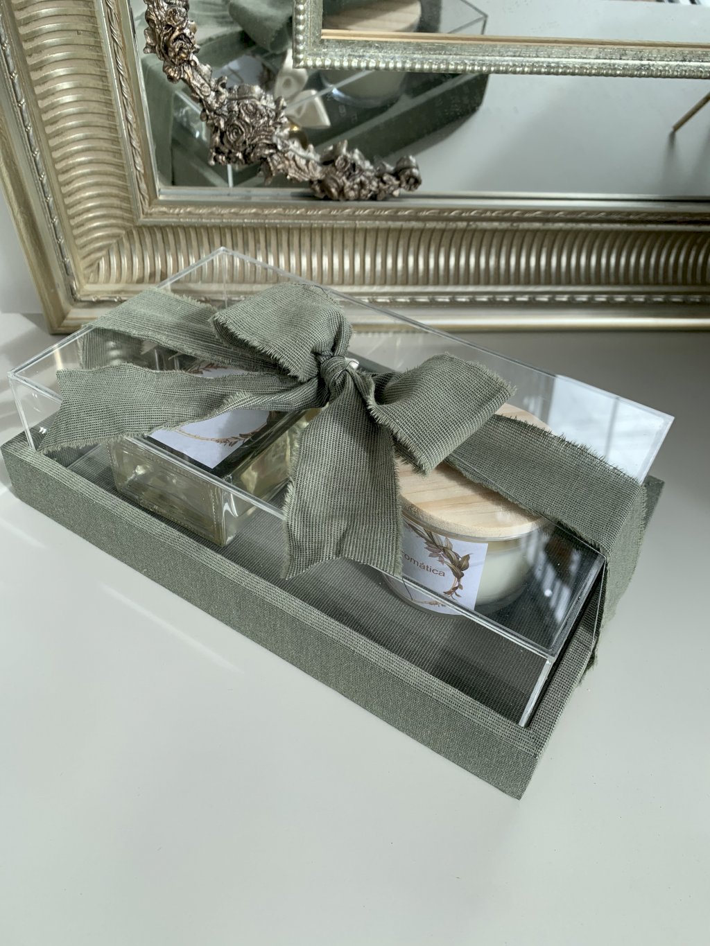 Convite mdf com acrílico 