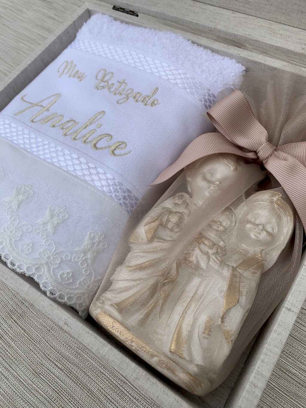 Caixa presente Batizado ou convite 