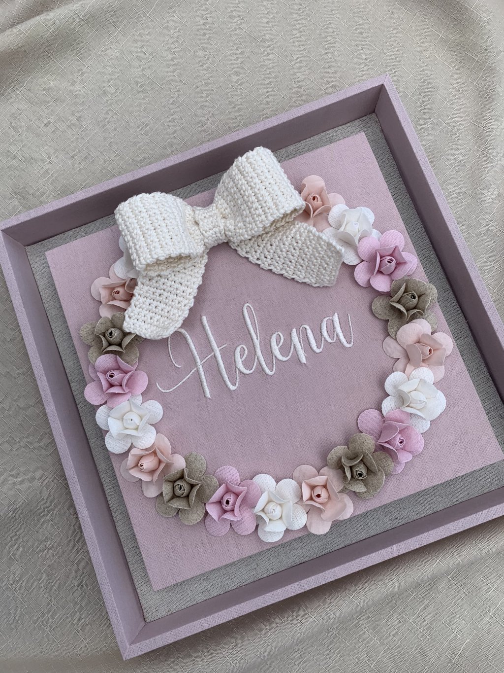 Porta maternidade flores