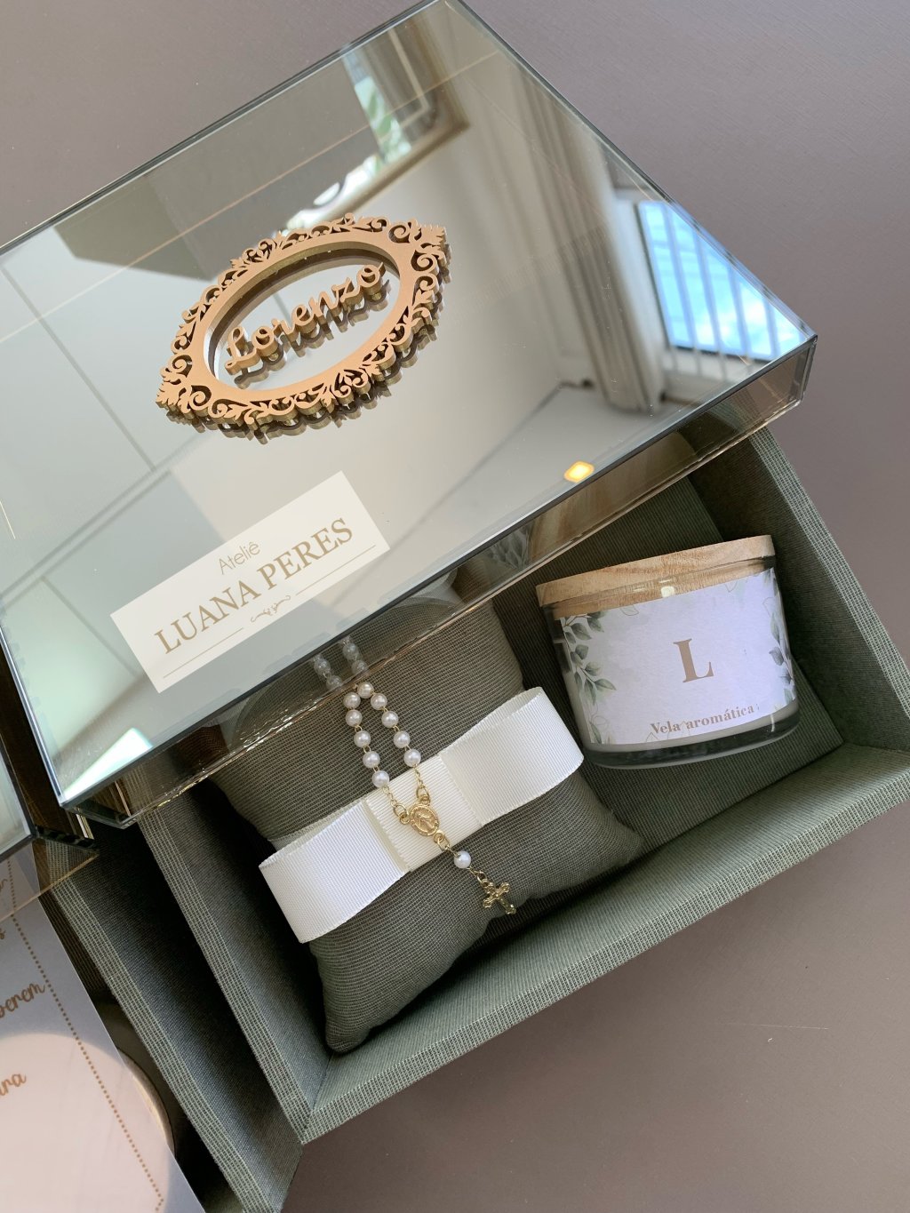 Convite de Padrinhos mini luxo 