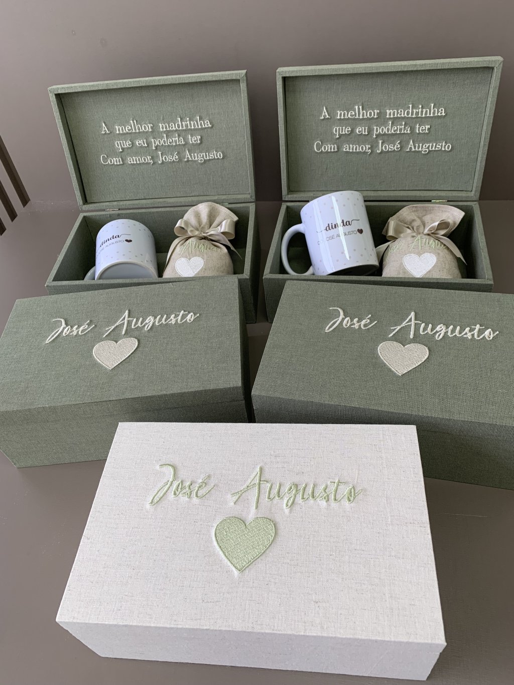 Caixa convite com caneca 
