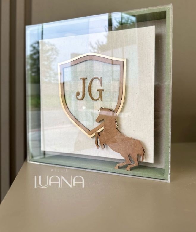 Porta maternidade acrílico fazenda