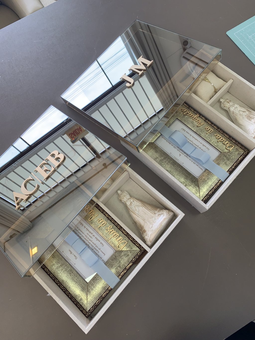 Convite de padrinhos luxo 