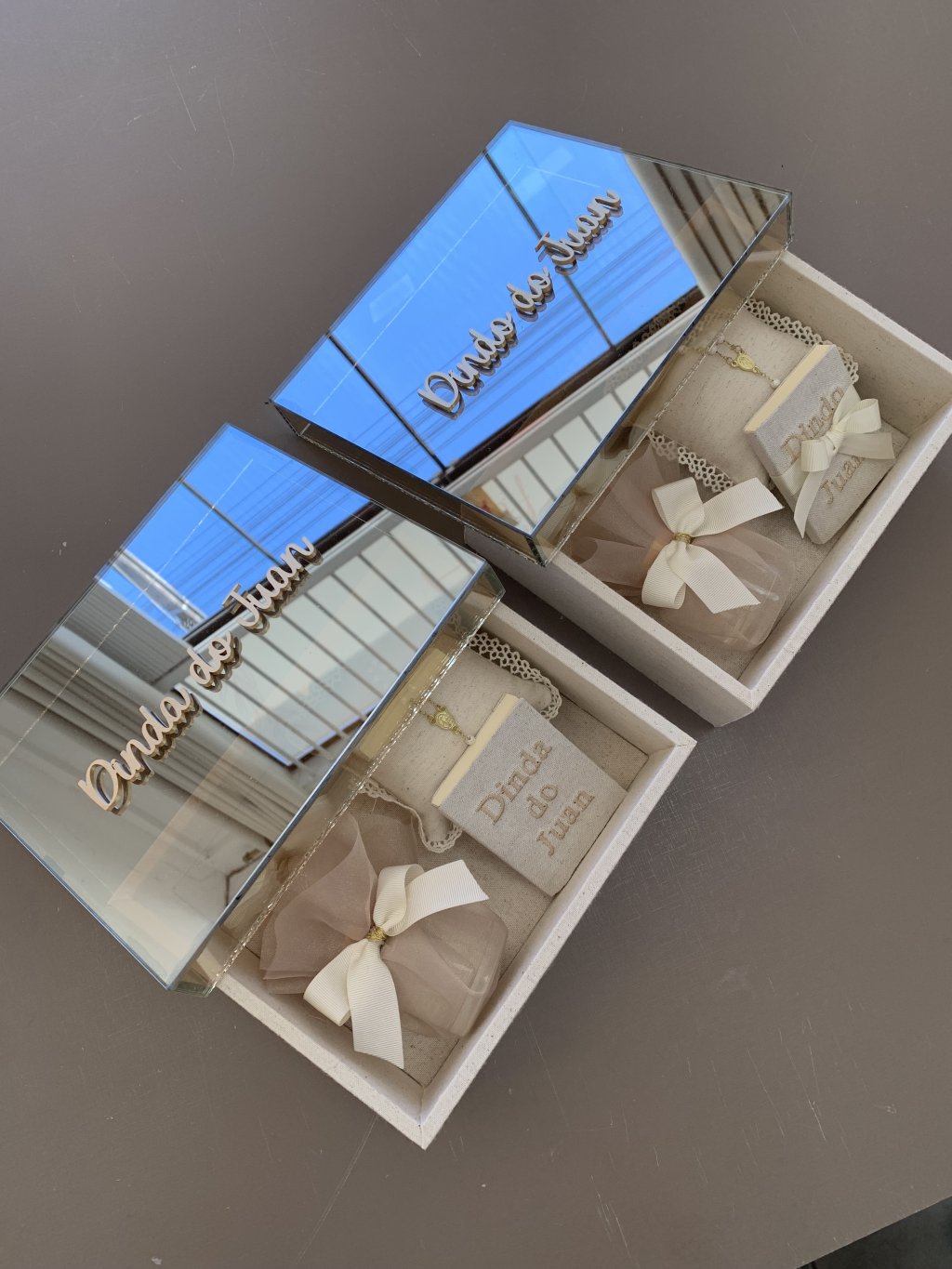 Convite de Padrinhos mini luxo (CADA UNIDADE)