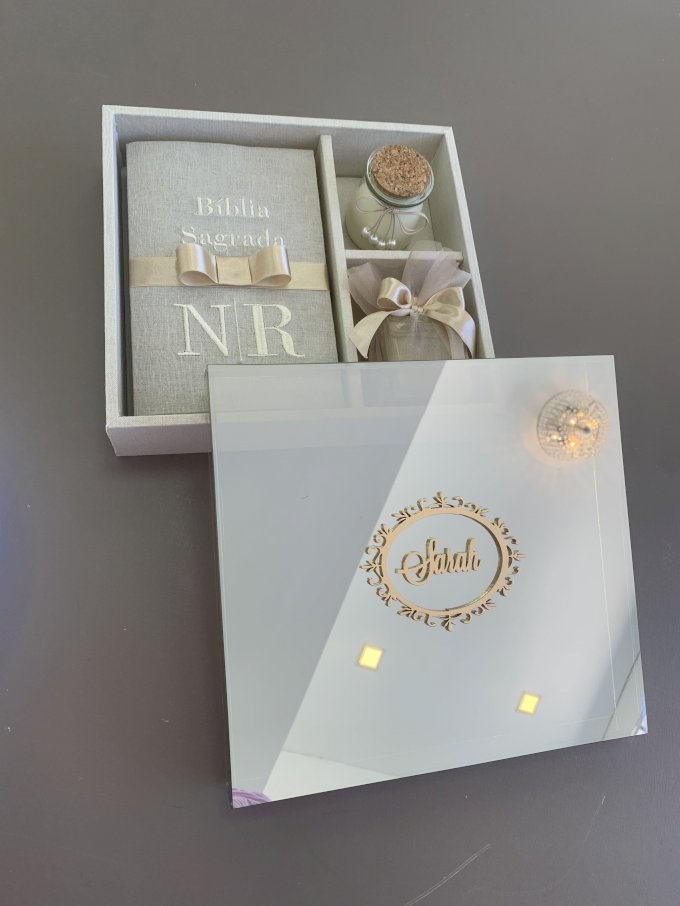 Convite luxo de vidro 