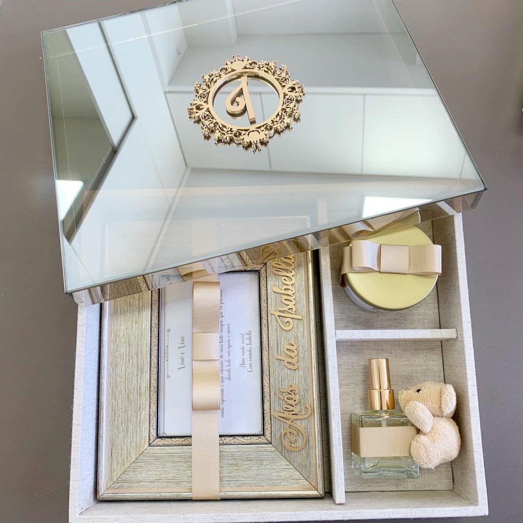 Convite tampa luxo de vidro 