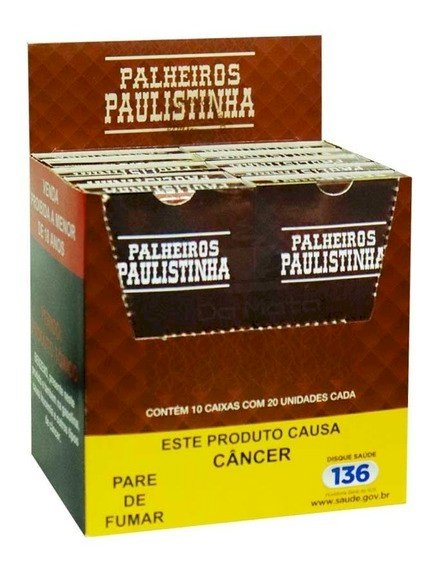 CIGARRO DE PALHA PAULISTINHA 20X1