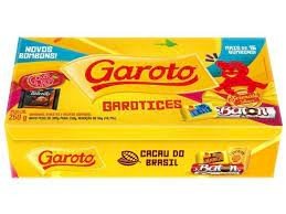 CAIXA DE BOMBOM GAROTO 250GR