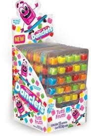 CHICLETE DANCLETS MINI TUTTI FRUTTI 10,5GR  CX 15X1