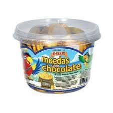 MOEDAS DE CHOCOLATE 340G POTE 100X1 