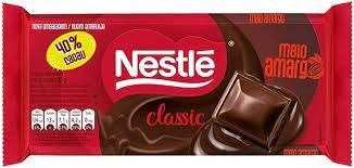 CHOCOLATE NESTLE CLASSIC MEIO AMARGO 80G