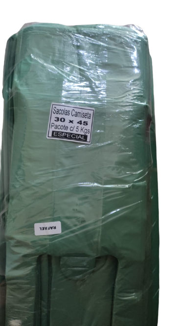 SACOLA PLÁSTICA 30X45 PACOTE COM 5 KILOS